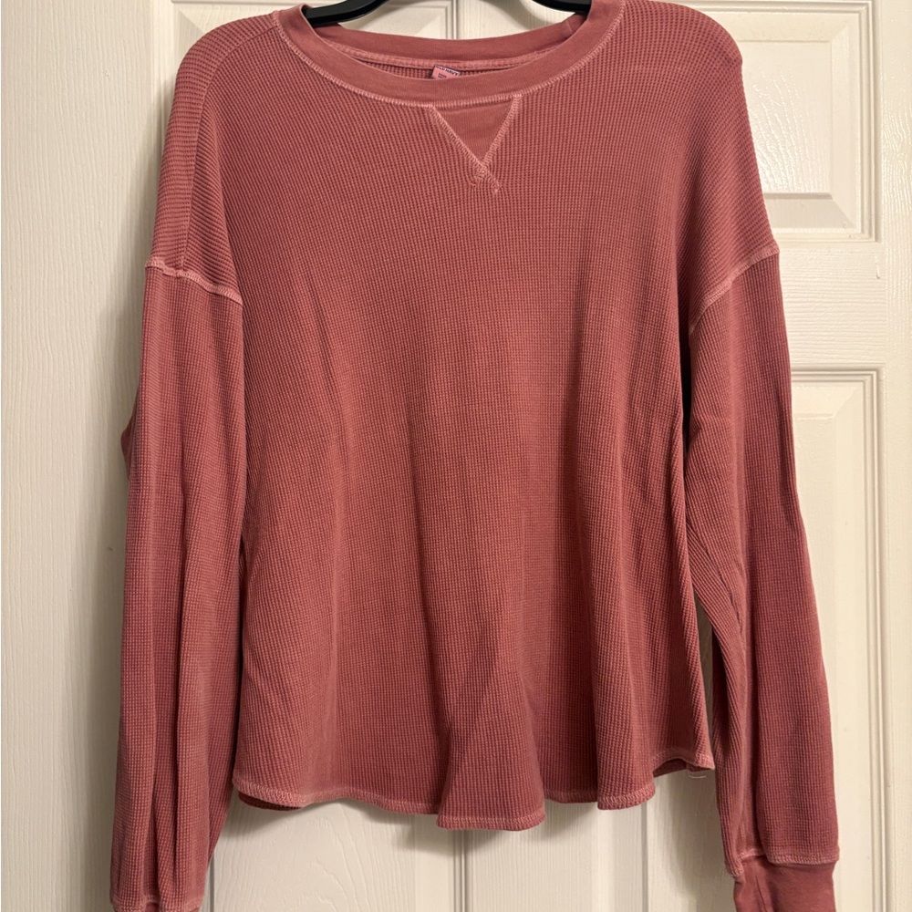 Old Navy Women's Dusty Rose Long Sleeve Tee